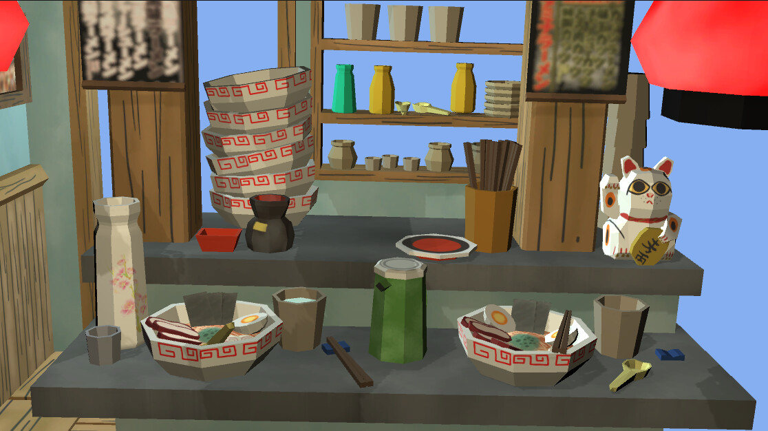 ArtStation - Modular Ramen Shop Game Ready | Game Assets