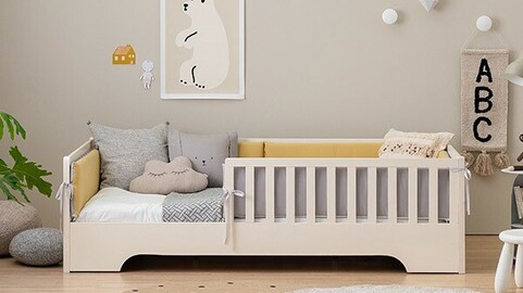 Scandic Coco solid wood low bed