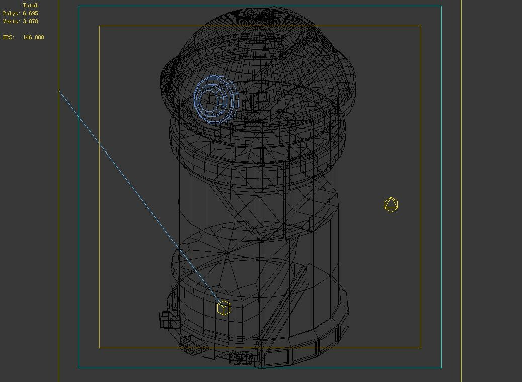 ArtStation - Sci Fi Building-Trash Can | Game Assets