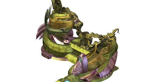 High temperature melting - object debris 02