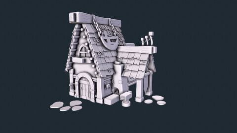 IMM Hay and Tiles Roof Brush Zbrush