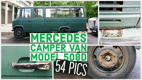 Mercedes Camper Van, model 508D, 54 reference images