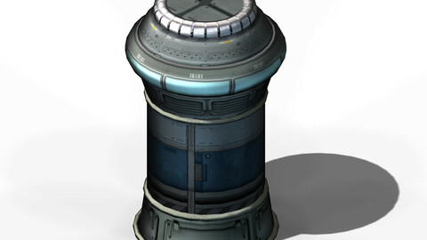 Space Ship - Ground Trash Can 02