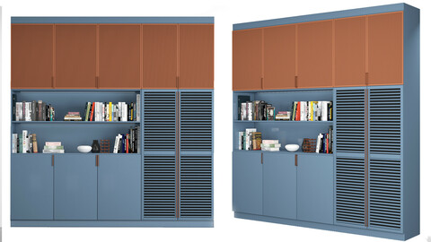 Cabinet with shelves 01