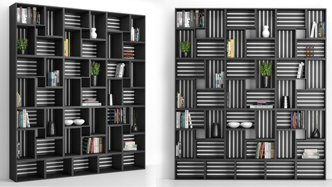 Rack and Bookcase 03