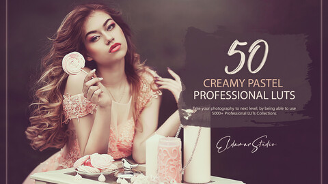 50 Creamy Pastel LUTs and Presets Pack