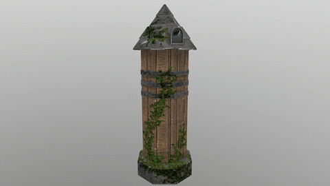 Grain Warehouse 3D Model
