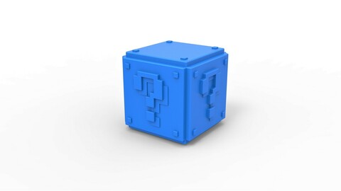 Cosplay 3D printable Mario Question cube