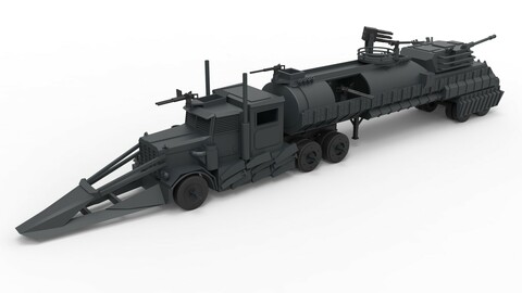 Diecast 3D printable model Dreadnought from the movie Death race Scale 1:43
