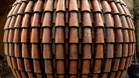 PBR - CLAY TILE ROOF - 4K MATERIAL