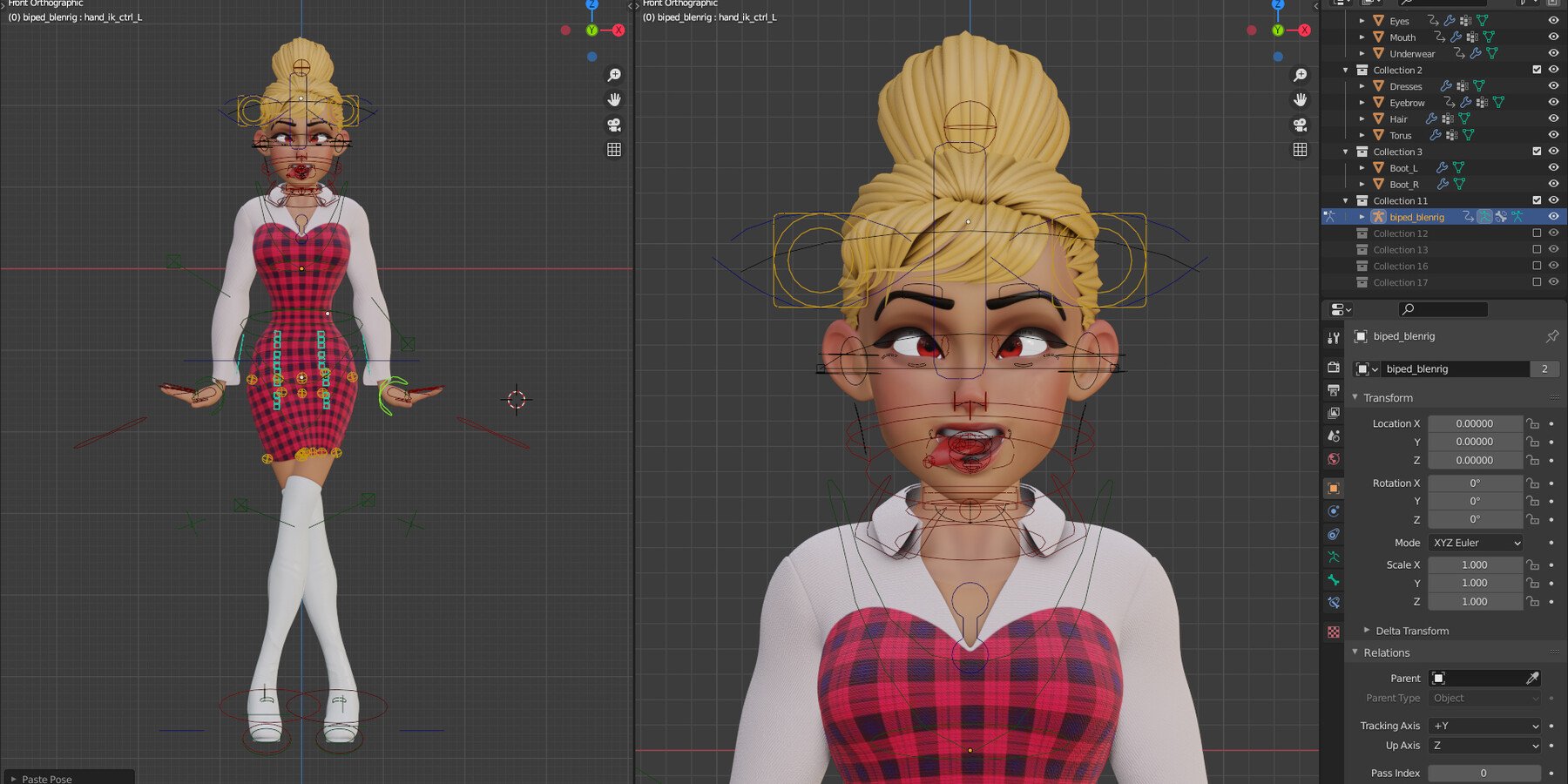 ArtStation - Rigged - Stylized Character Girl - Rinna Style 2 | Resources