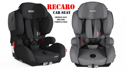 recaro baby car seat 3dasset