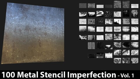 100 Metal Stencil Imperfection - Vol.1