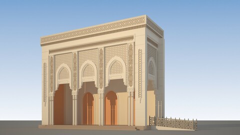 3D Entrance Mosque