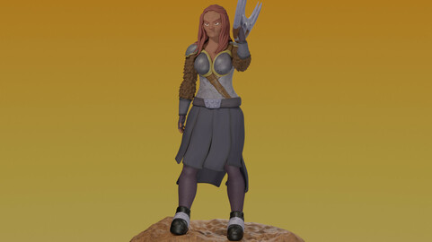 Klingon Warrior for 3D Printing