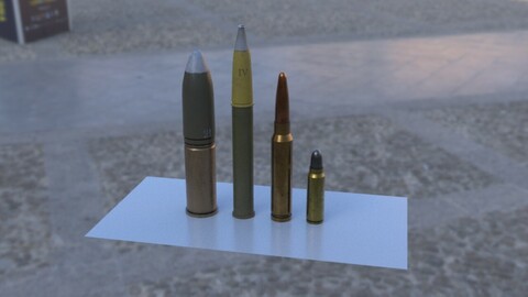 Bullets and Shells (Material + Model)