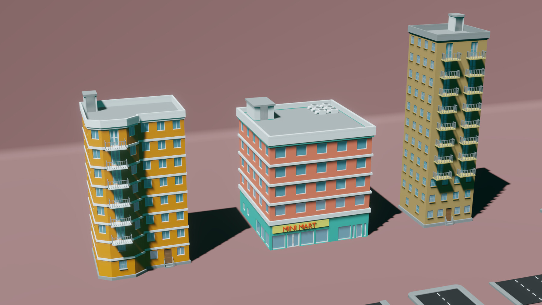 ArtStation - Low poly city pack | Game Assets