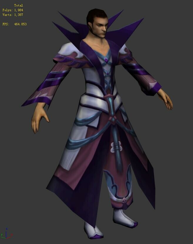 ArtStation - Game 3D Character - Male Mage 04 | Game Assets