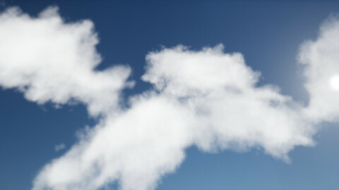 Unreal Engine clouds/fog material (volumetric + cards)