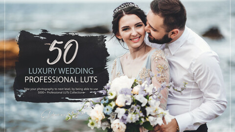 50 Luxury Wedding LUTs and Presets Pack