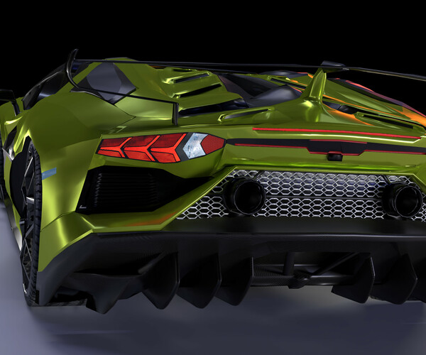 ArtStation - Lamborghini Aventedor SVJ Roadster | Game Assets