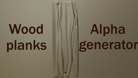 Stylized wood planks alpha generator