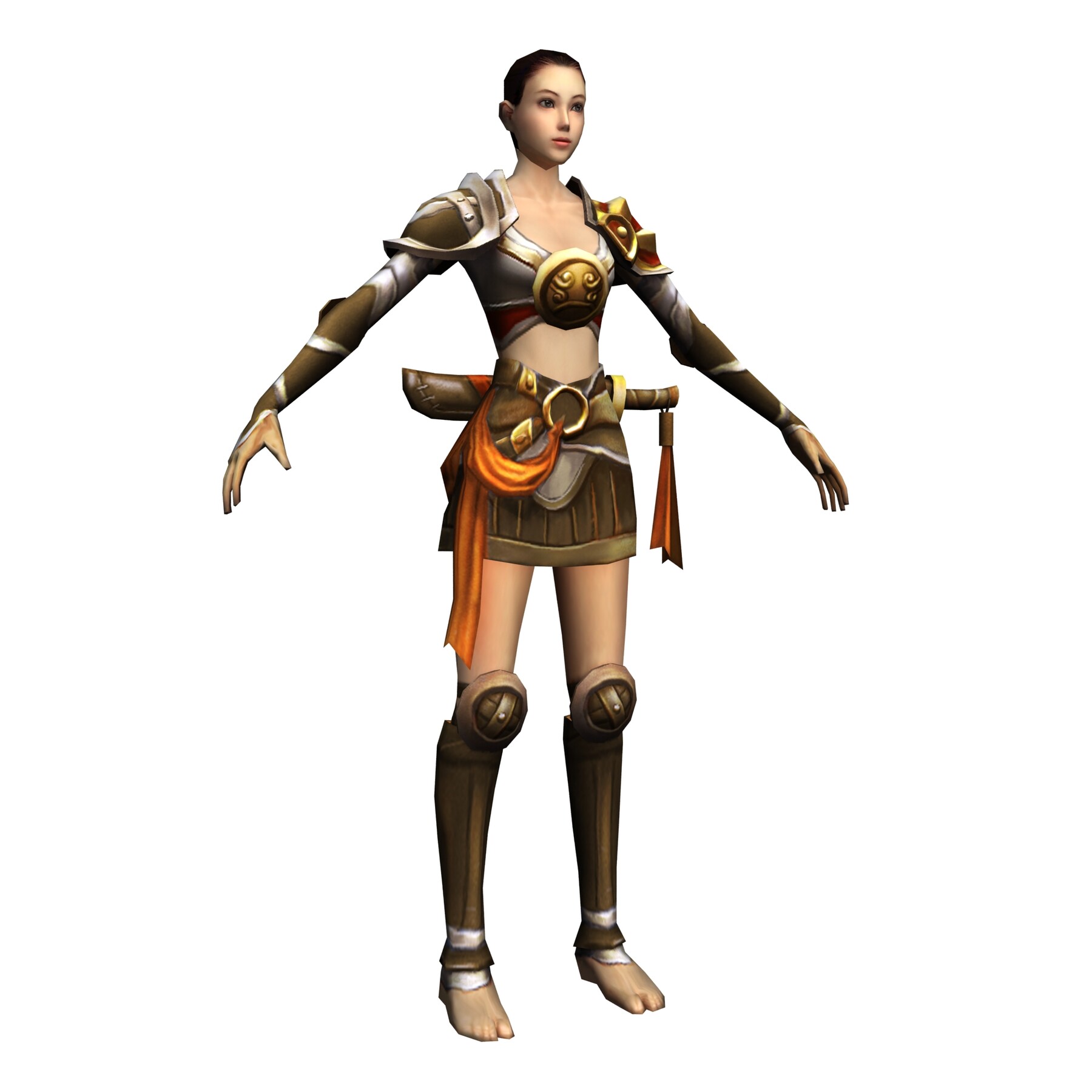 Game 3D Character - Female Warrior 02