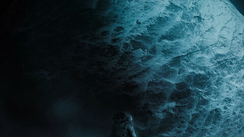 Astronaut Photoshop Scene