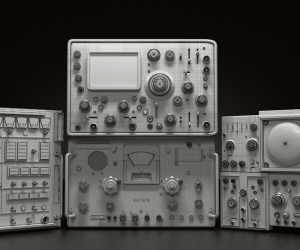 ArtStation - control panel full pack - control panel 3D MODEL | Resources