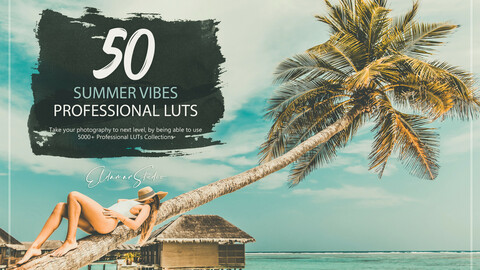 50 Summer Vibes LUTs and Presets Pack