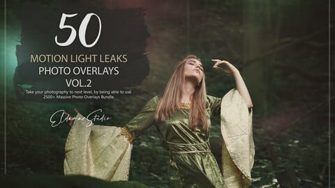 50 Motion Light Leaks Photo Overlays - Vol. 2