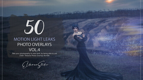 50 Motion Light Leaks Photo Overlays - Vol. 4