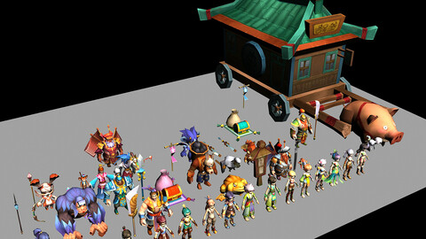 Game character - 20+ sci-fi character model