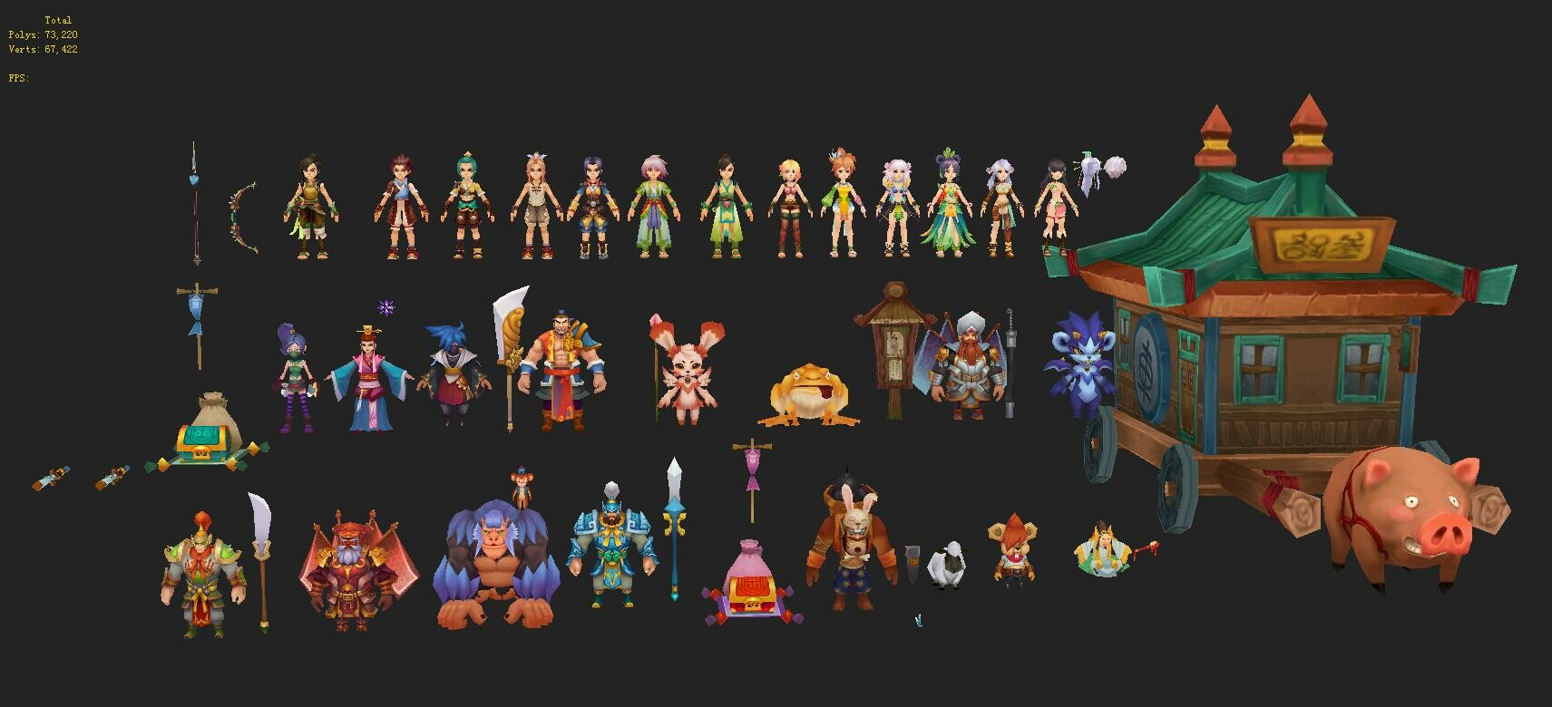 ArtStation - Game character - 20+ sci-fi character model | Game Assets