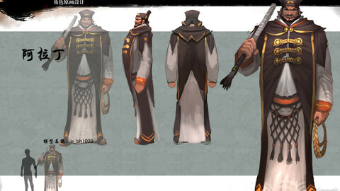 Low poly 3D characters-Aladdin