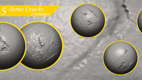 Stone Cracks Brushes 5 Volume