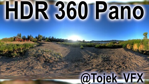 HDR 360 Panorama - Big Bear Lake CA - 98 Cabin resort Big Bear Frontier