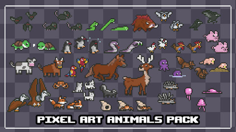 Pixel Art Animals Pack