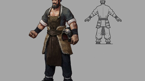 Low poly 3D characters - Armored businessman