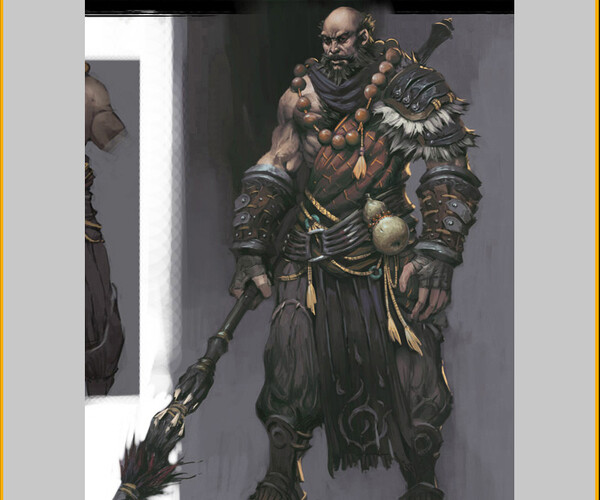 ArtStation Low poly 3D characters Black Wind King 06 Game Assets