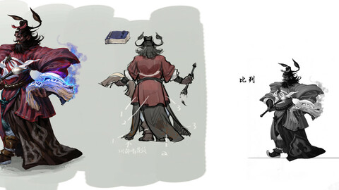 Low poly 3D characters-Judge