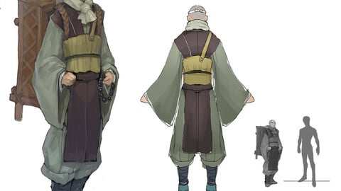 Low poly 3D characters - Study in Japan