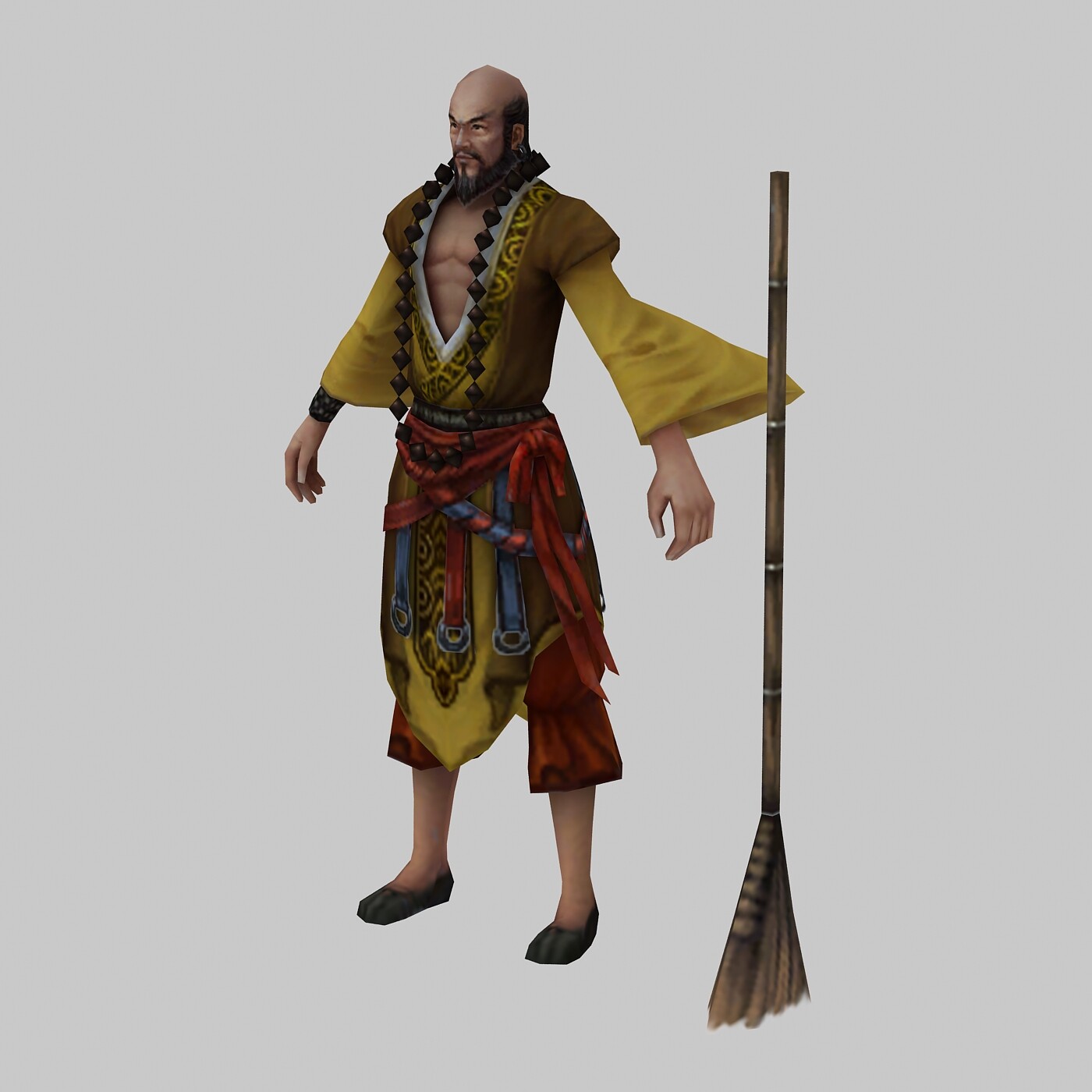 ArtStation - Low poly 3D characters-Monk | Game Assets