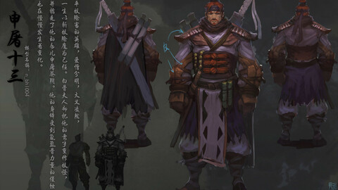 Low poly 3D characters-Shen Tu 13