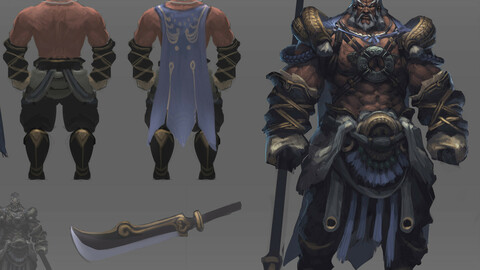 Low poly 3D characters-Headsman 21