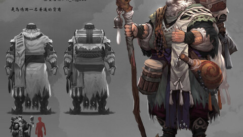 Low poly 3D characters-San Sang