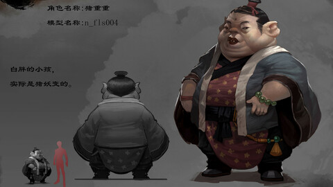 Low poly 3D characters-pig