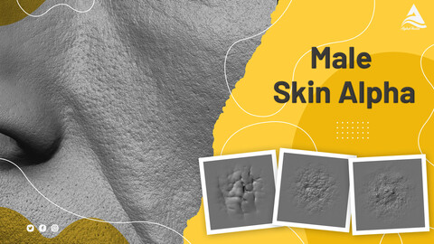 Male Face Skin Alphas