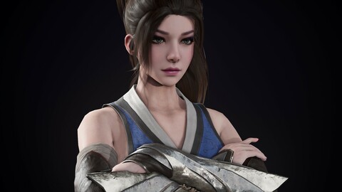 Assassin Girl Game model.