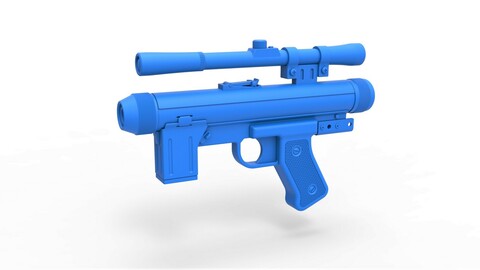 1:6 Cosplay 3D printable Death trooper Light Repeating Blaster pistol SE-14R from  Star Wars